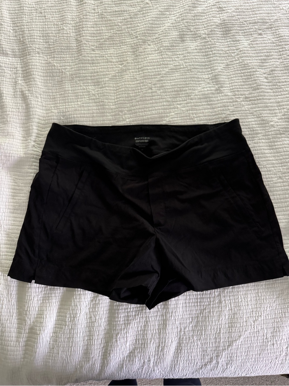Athleta Black High-Rise Athletic Shorts